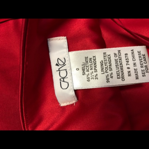 Cache Red Satin Corset - Picture 5 of 5